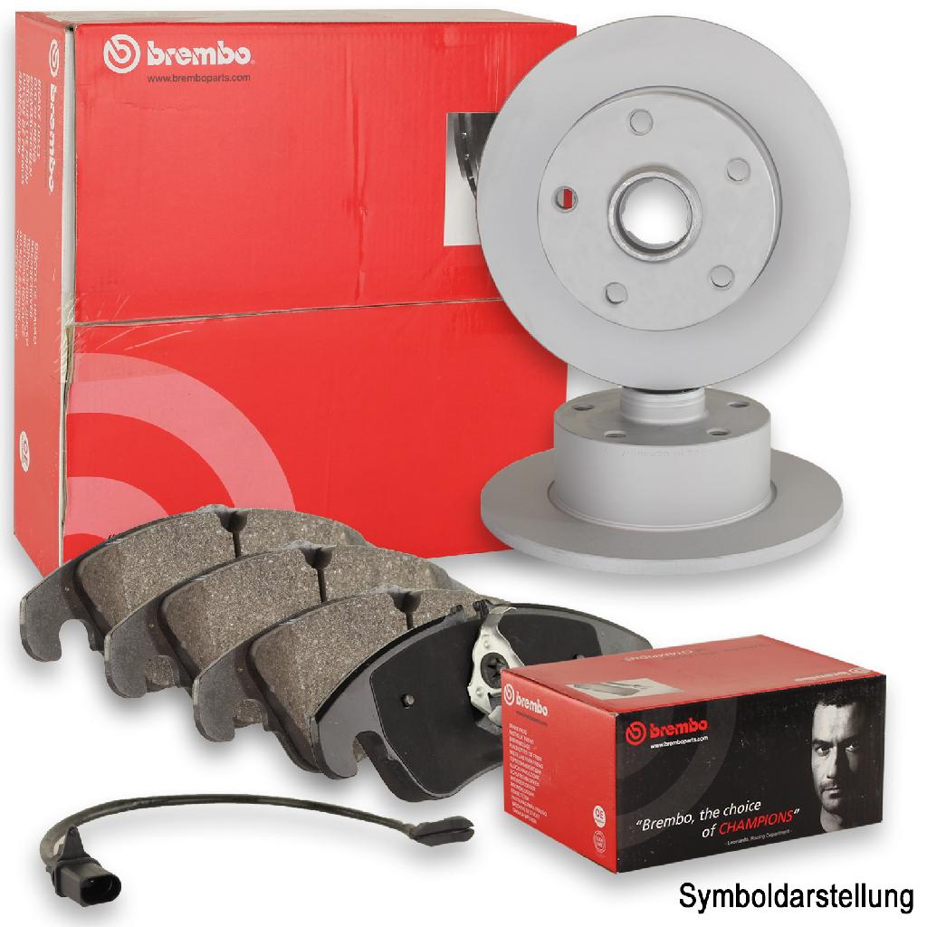 BREMBO Bremsbelagsatz, Scheibenbremse P 68 061 + Bremsscheibe 08.B829.10
