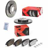 BREMBO Bremsbelagsatz, Scheibenbremse P 68 033X + Bremsscheibe 09.B463.1X
