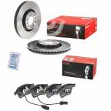 BREMBO Bremsbelagsatz, Scheibenbremse P 85 084 + Bremsscheibe 09.A598.11