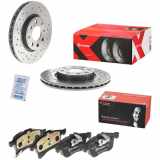 BREMBO Bremsscheibe 09.5843.3X + Bremsbelagsatz, Scheibenbremse P 59 045