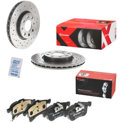 BREMBO Bremsscheibe 09.5843.3X + Bremsbelagsatz, Scheibenbremse P 59 045 Bild BREMBO Bremsscheibe 09.5843.3X + Bremsbelagsatz, Scheibenbremse P 59 045