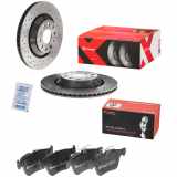 BREMBO Bremsbelagsatz, Scheibenbremse P 85 124 + Bremsscheibe 09.A200.1X