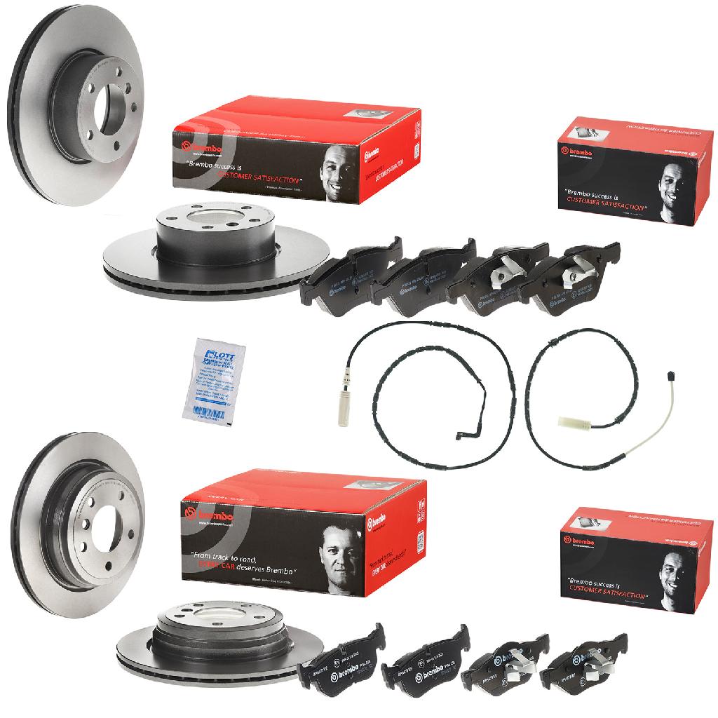 BREMBO Bremsbelagsatz, Scheibenbremse P 06 036 + Warnkontakt, Bremsbelagverschleiß A 00 441 + Bremsscheibe 09.B338.21 + Warnkontakt, Bremsbelagverschleiß A 00 212 + Bremsscheibe 09.B337.21 + Bremsbelagsatz, Scheibenbremse P 06 038