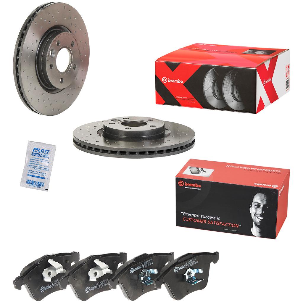 BREMBO Bremsscheibe 09.C138.1X + Bremsbelagsatz, Scheibenbremse P 24 057