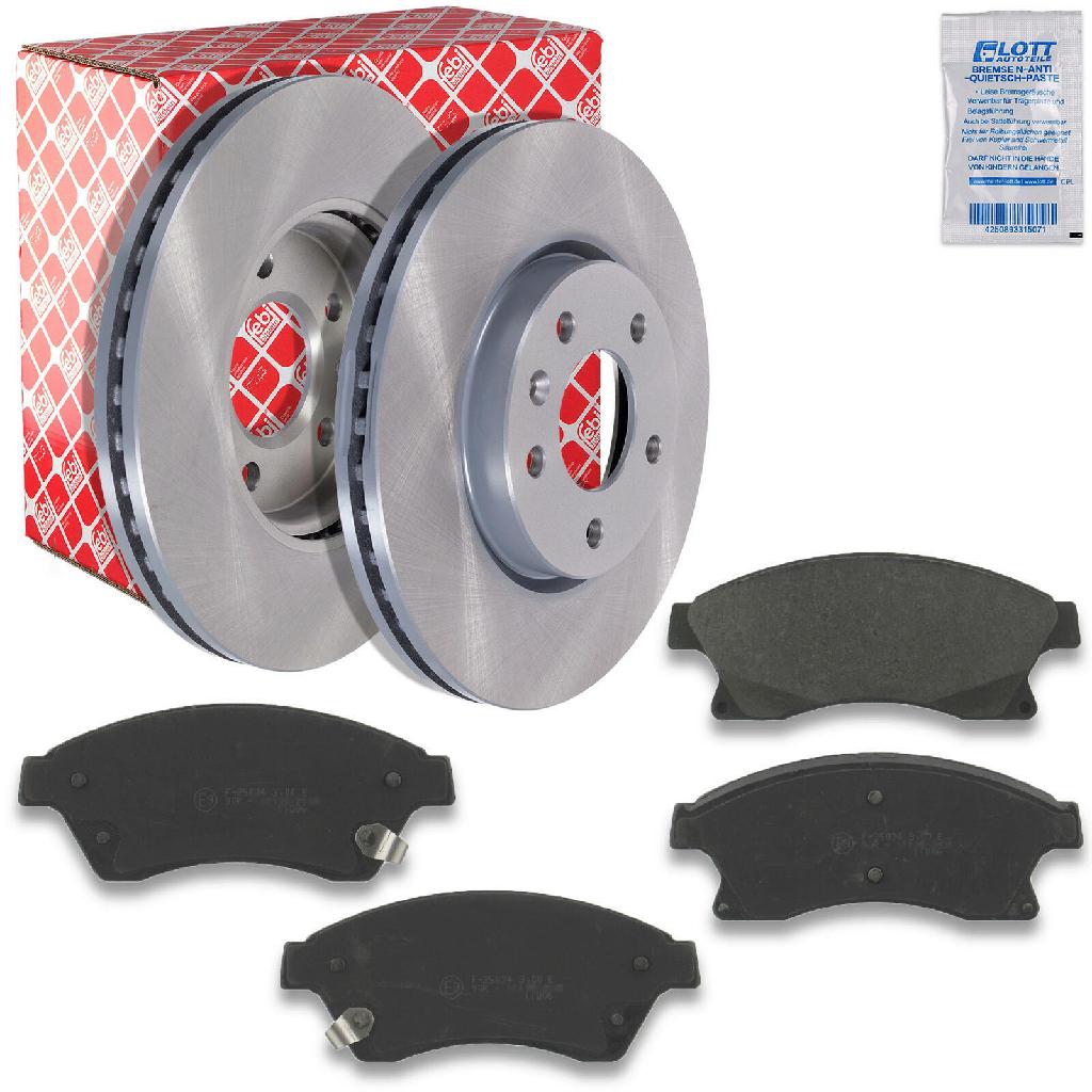 FEBI BILSTEIN Bremsbelagsatz, Scheibenbremse 16789 + Bremsscheibe 39190