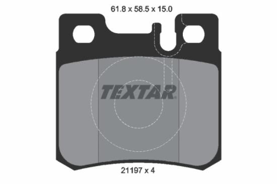 TEXTAR Bremsbelagsatz, Scheibenbremse 2119701 + Bremsscheibe 92032700 Bild TEXTAR Bremsbelagsatz, Scheibenbremse 2119701 + Bremsscheibe 92032700