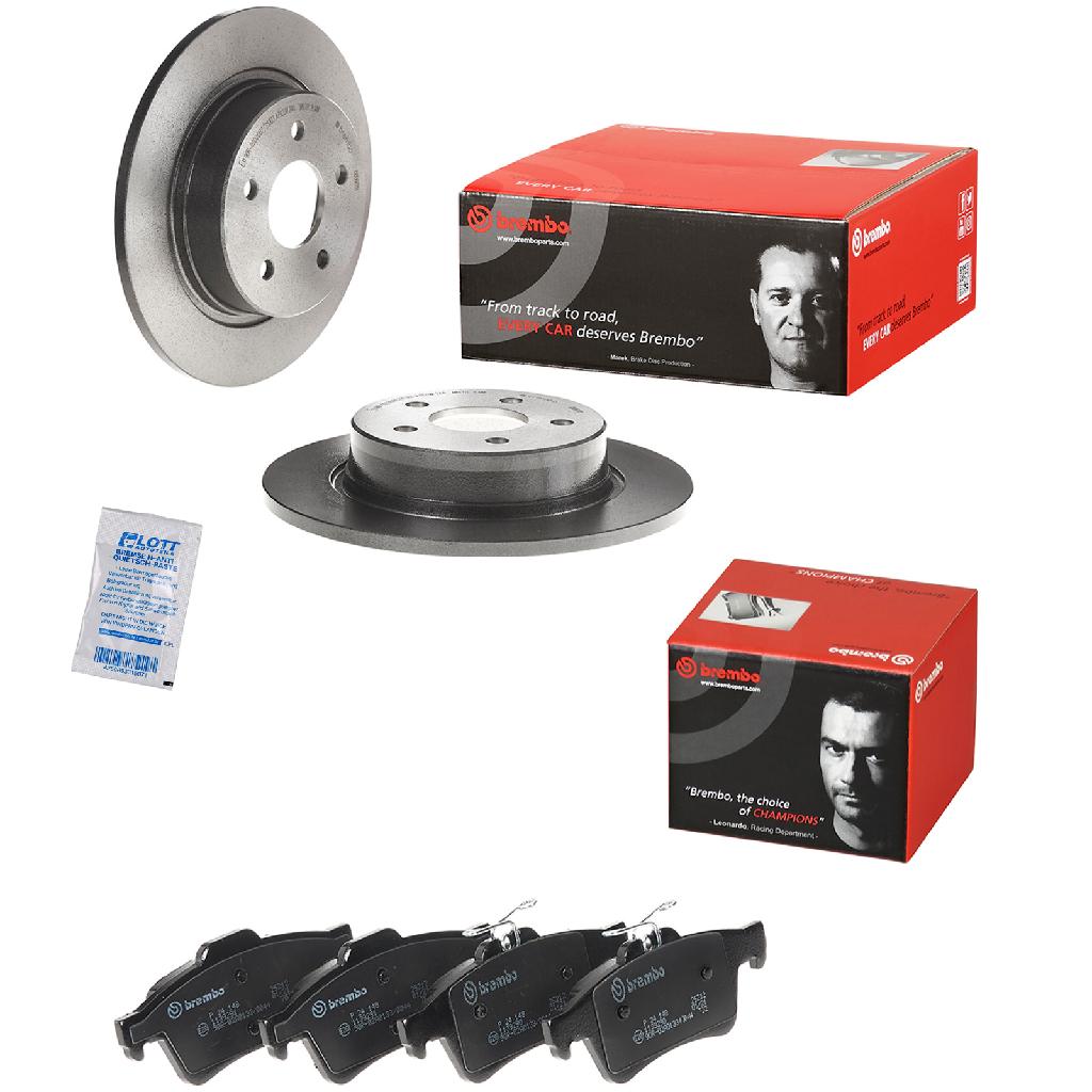 BREMBO Bremsscheibe 08.B601.11 + Bremsbelagsatz, Scheibenbremse P 24 148