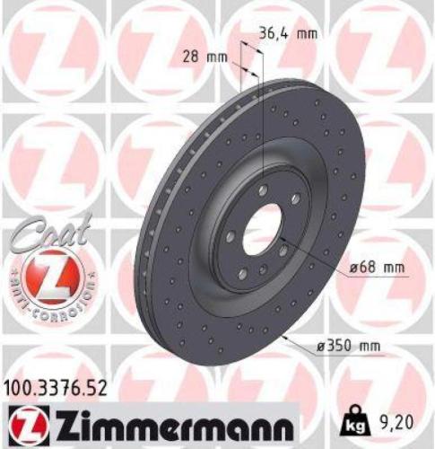 ATE Warnkontakt, Bremsbelagverschleiß 24.8190-0964.2 ZIMMERMANN Bremsbelagsatz, Scheibenbremse 22307.168.1 + Bremsscheibe 100.3376.52 Bild ATE Warnkontakt, Bremsbelagverschleiß 24.8190-0964.2 ZIMMERMANN Bremsbelagsatz, Scheibenbremse 22307.168.1 + Bremsscheibe 100.3376.52