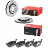 BREMBO Bremsbelagsatz, Scheibenbremse P 85 041 + Bremsscheibe 09.7012.11