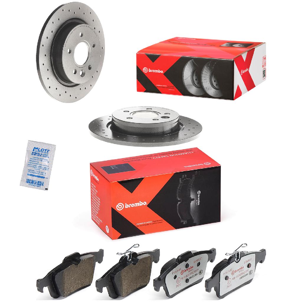 BREMBO Bremsscheibe 08.9975.1X + Bremsbelagsatz, Scheibenbremse P 24 148X