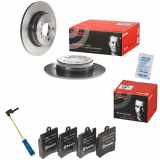 BREMBO Bremsscheibe 08.7211.21 + Warnkontakt, Bremsbelagverschleiß A 00 377 + Bremsbelagsatz, Scheibenbremse P 50 033