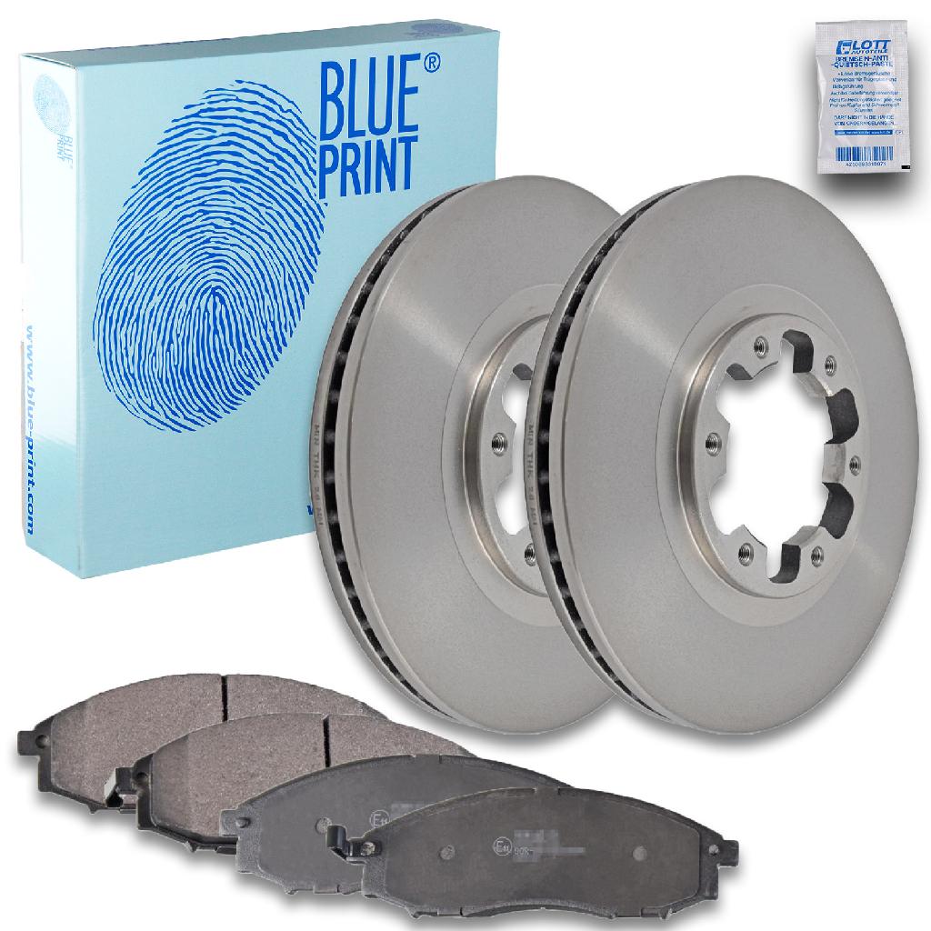 BLUE PRINT Bremsbelagsatz, Scheibenbremse ADN142121 + Bremsscheibe ADN143102