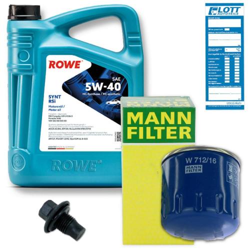 Rowe Inspektionskit Motoröl + Ölfilter + Ablassschraube Bild Rowe Inspektionskit Motoröl + Ölfilter + Ablassschraube