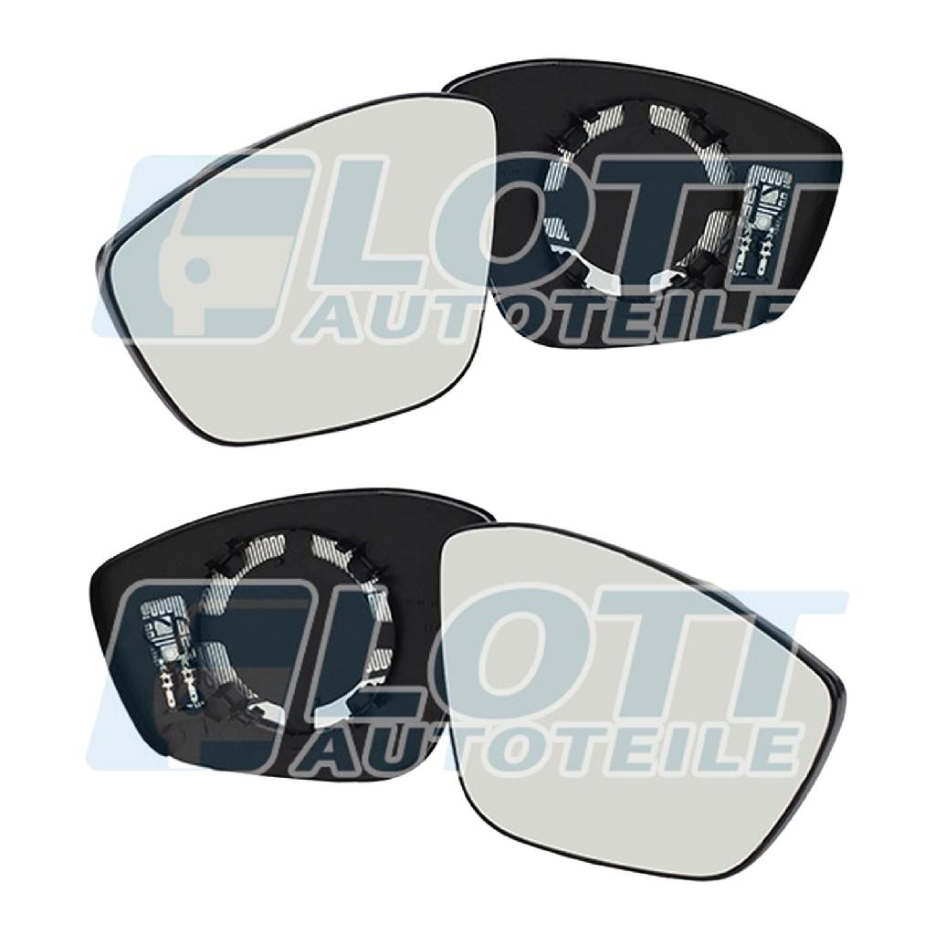 JOHNS Spiegelglas, Außenspiegel 57 28 37-81 + Spiegelglas, Außenspiegel 57 28 38-81