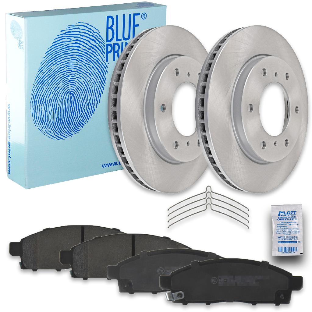 BLUE PRINT Bremsscheibe ADC443107 + Bremsbelagsatz, Scheibenbremse ADC44272