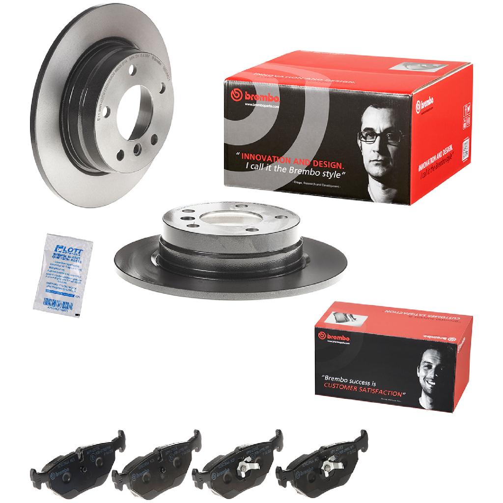 BREMBO Bremsbelagsatz, Scheibenbremse P 06 013 + Bremsscheibe 08.5366.21