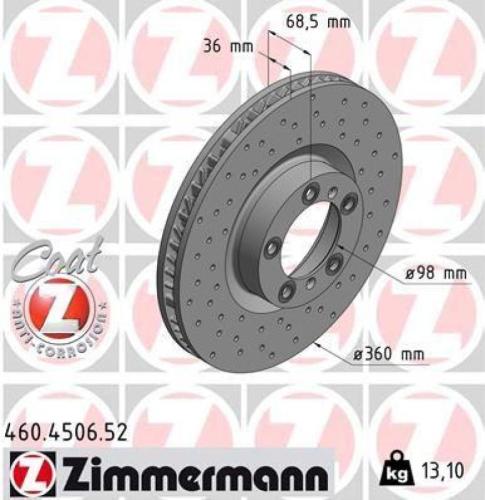 ZIMMERMANN Bremsscheibe 460.4507.52 + Bremsbelagsatz, Scheibenbremse 25007.168.1 + Bremsscheibe 460.4506.52 BREMBO Warnkontakt, Bremsbelagverschleiß A 00 453 Bild ZIMMERMANN Bremsscheibe 460.4507.52 + Bremsbelagsatz, Scheibenbremse 25007.168.1 + Bremsscheibe 460.4506.52 BREMBO Warnkontakt, Bremsbelagverschleiß A 00 453