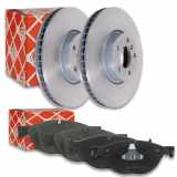 FEBI BILSTEIN Bremsscheibe 104950 + Bremsscheibe 104949 + Bremsbelagsatz, Scheibenbremse 16787