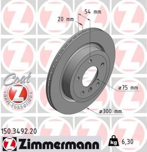 ZIMMERMANN Bremsscheibe 150.3492.20 + Bremsbelagsatz, Scheibenbremse 24559.180.1 BREMBO Warnkontakt, Bremsbelagverschleiß A 00 440 Bild ZIMMERMANN Bremsscheibe 150.3492.20 + Bremsbelagsatz, Scheibenbremse 24559.180.1 BREMBO Warnkontakt, Bremsbelagverschleiß A 00 440