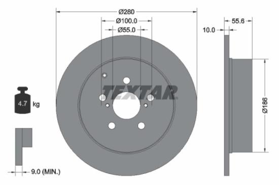 TEXTAR Bremsbelagsatz, Scheibenbremse 2376802 + Bremsscheibe 92135703 + Bremsbelagsatz, Scheibenbremse 2362002 + Bremsscheibe 92135603 Bild TEXTAR Bremsbelagsatz, Scheibenbremse 2376802 + Bremsscheibe 92135703 + Bremsbelagsatz, Scheibenbremse 2362002 + Bremsscheibe 92135603