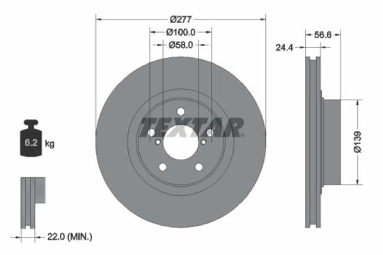TEXTAR Bremsscheibe 92167800 + Bremsbelagsatz, Scheibenbremse 2427101 + Bremsbelagsatz, Scheibenbremse 2386501 + Bremsscheibe 92094603 Bild TEXTAR Bremsscheibe 92167800 + Bremsbelagsatz, Scheibenbremse 2427101 + Bremsbelagsatz, Scheibenbremse 2386501 + Bremsscheibe 92094603