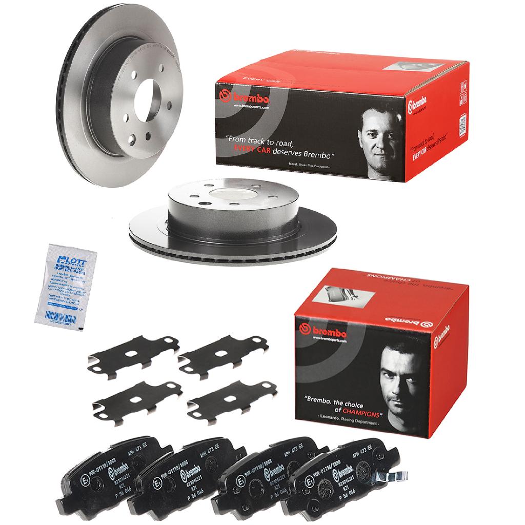 BREMBO Bremsscheibe 09.8969.21 + Bremsbelagsatz, Scheibenbremse P 56 046