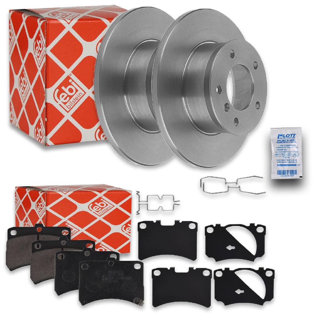 FEBI BILSTEIN Bremsbelagsatz, Scheibenbremse 16033 + Bremsscheibe 10681