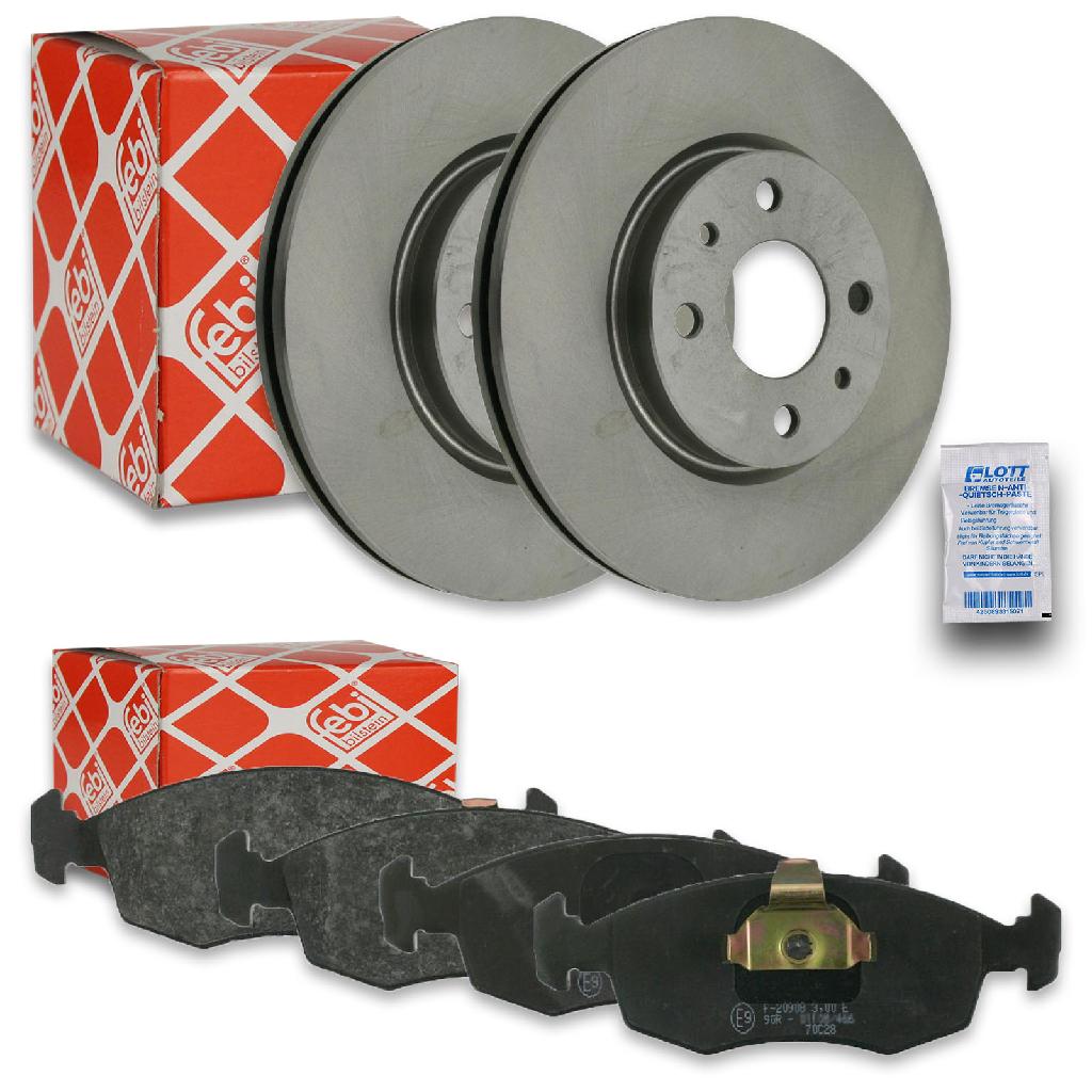 FEBI BILSTEIN Bremsbelagsatz, Scheibenbremse 16371 + Bremsscheibe 22927