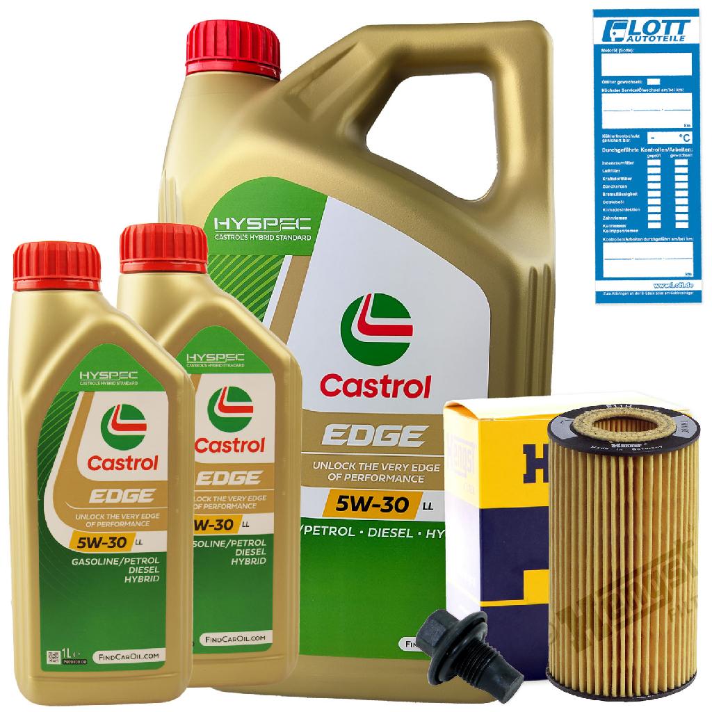 MAPCO Verschlussschraube, Ölwanne 95945 CASTROL Motoröl 15669E + Motoröl 15665F HENGST FILTER Ölfilter E11H D57