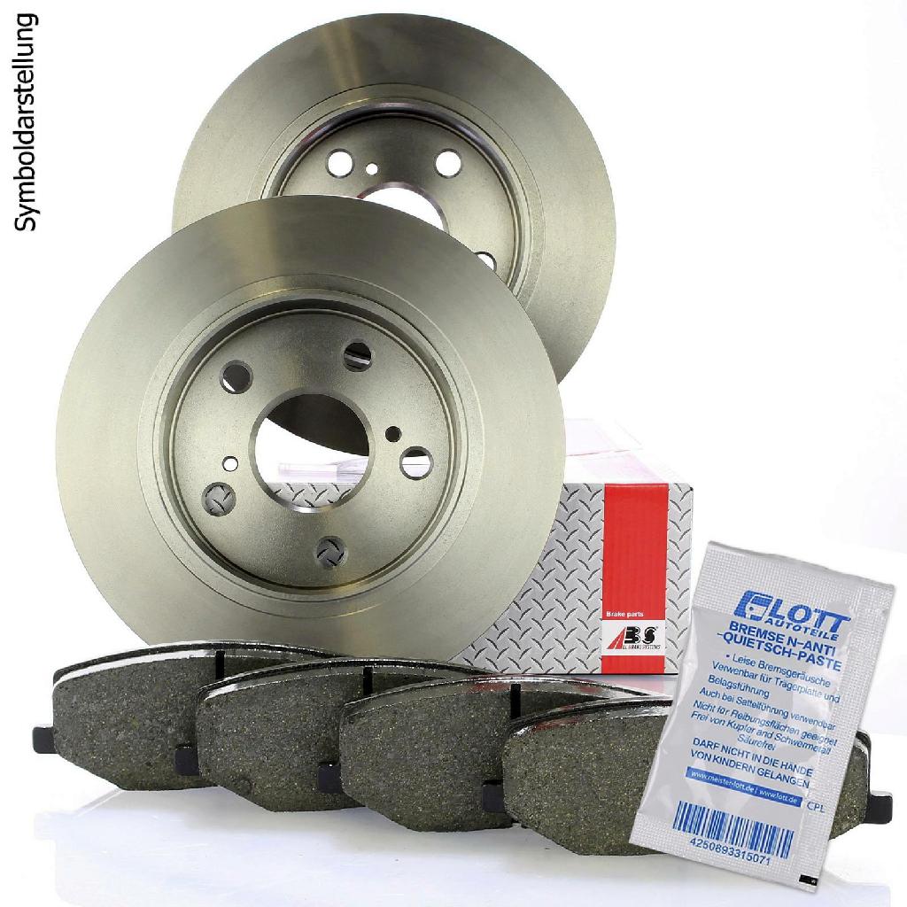 A.B.S. Bremsbelagsatz, Scheibenbremse 36535 + Bremsscheibe 16652