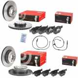 BREMBO Warnkontakt, Bremsbelagverschleiß A 00 434 + Bremsscheibe 09.9925.11 + Warnkontakt, Bremsbelagverschleiß A 00 442 + Bremsbelagsatz, Scheibenbremse P 06 049 + Bremsbelagsatz, Scheibenbremse P 06 056 + Bremsscheibe 09.9922.11