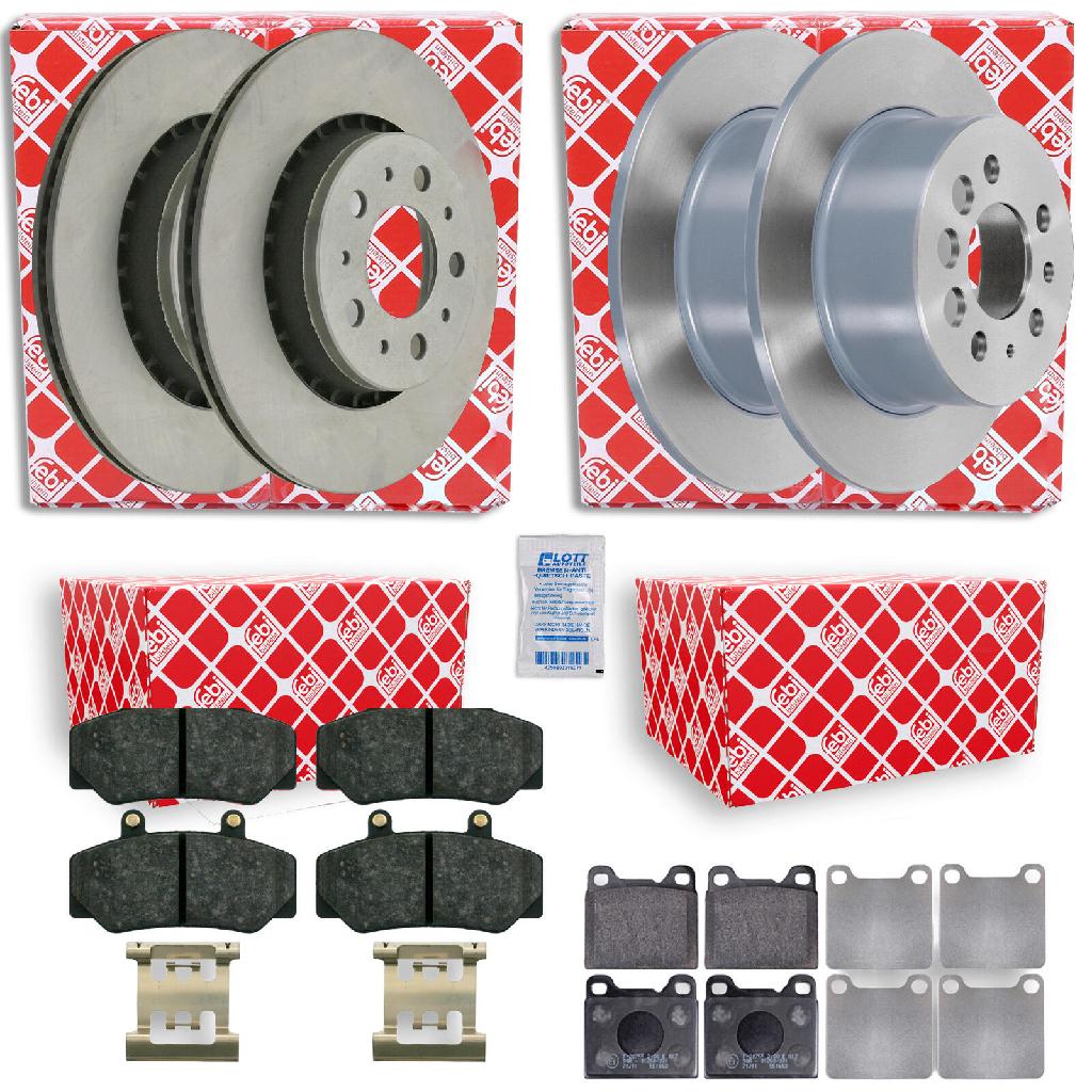 FEBI BILSTEIN Bremsscheibe 11449 + Bremsbelagsatz, Scheibenbremse 16231 + Bremsbelagsatz, Scheibenbremse 16211 + Bremsscheibe 11448
