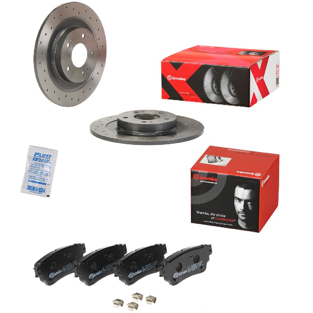 BREMBO Bremsscheibe 08.N267.1X + Bremsbelagsatz, Scheibenbremse P 54 063