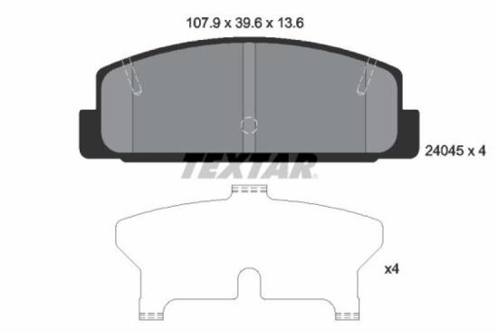 TEXTAR Bremsbelagsatz, Scheibenbremse 2458201 + Bremsscheibe 92180703 + Bremsscheibe 92125603 + Bremsbelagsatz, Scheibenbremse 2404501 Bild TEXTAR Bremsbelagsatz, Scheibenbremse 2458201 + Bremsscheibe 92180703 + Bremsscheibe 92125603 + Bremsbelagsatz, Scheibenbremse 2404501