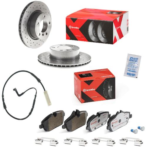 BREMBO Bremsbelagsatz, Scheibenbremse P 06 034X + Bremsscheibe 09.9752.1X + Warnkontakt, Bremsbelagverschleiß A 00 211 Bild BREMBO Bremsbelagsatz, Scheibenbremse P 06 034X + Bremsscheibe 09.9752.1X + Warnkontakt, Bremsbelagverschleiß A 00 211