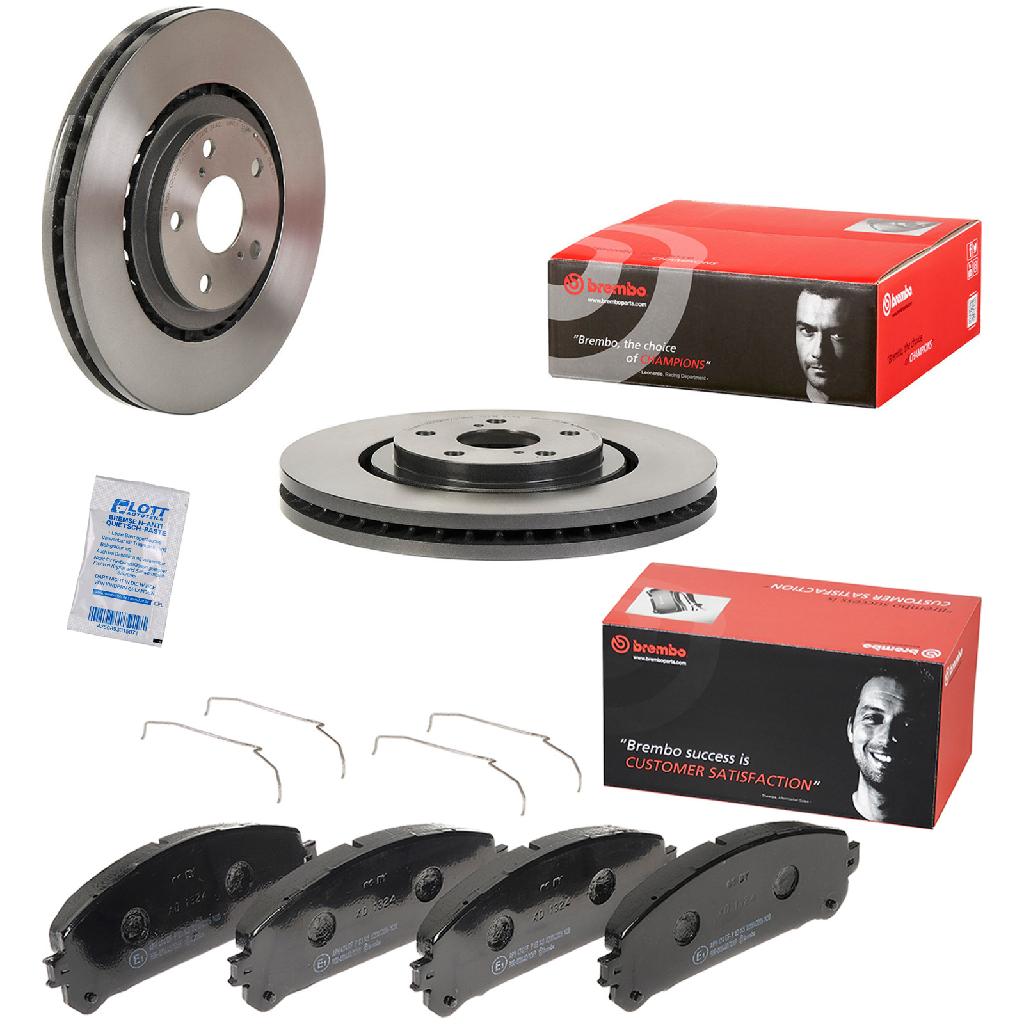 BREMBO Bremsbelagsatz, Scheibenbremse P 83 145 + Bremsscheibe 09.E835.11