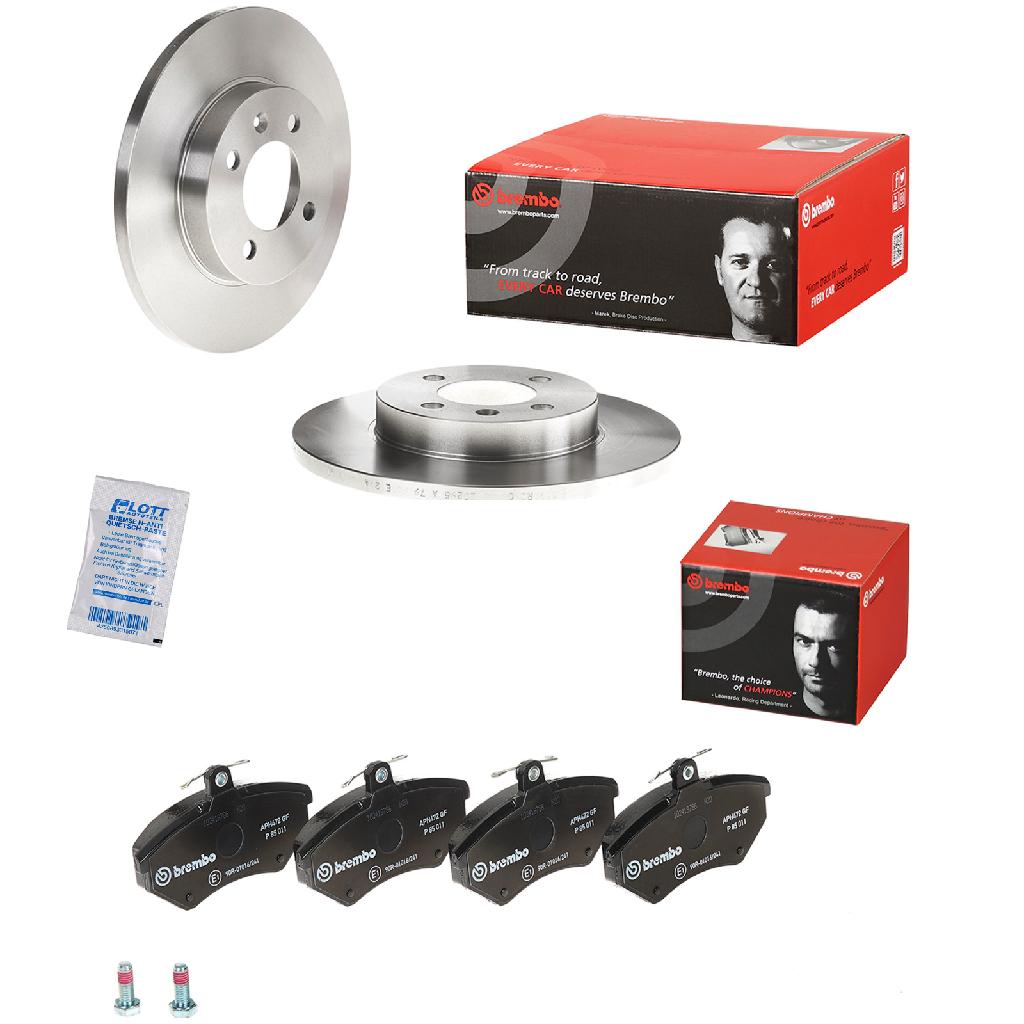 BREMBO Bremsbelagsatz, Scheibenbremse P 85 011 + Bremsscheibe 08.5149.14