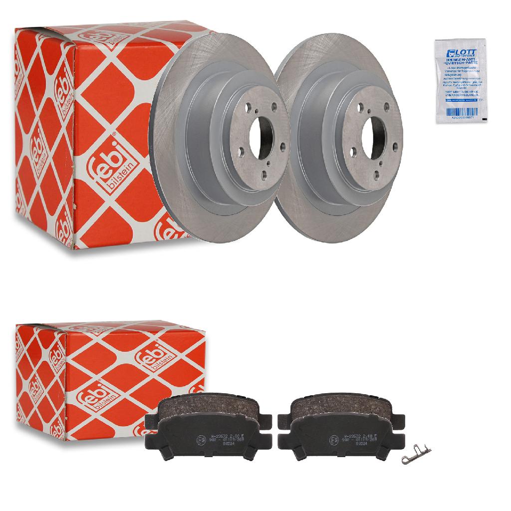 FEBI BILSTEIN Bremsscheibe 28444 + Bremsbelagsatz, Scheibenbremse 16659