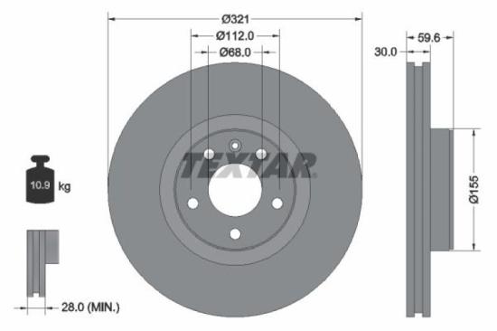 TEXTAR Bremsscheibe 92132300 + Bremsbelagsatz, Scheibenbremse 2395001 + Bremsscheibe 92132500 + Bremsbelagsatz, Scheibenbremse 2391401 Bild TEXTAR Bremsscheibe 92132300 + Bremsbelagsatz, Scheibenbremse 2395001 + Bremsscheibe 92132500 + Bremsbelagsatz, Scheibenbremse 2391401