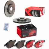 BREMBO Bremsbelagsatz, Scheibenbremse P 24 061X + Bremsscheibe 09.C138.1X