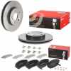 BREMBO Bremsbelagsatz, Scheibenbremse P 83 150 + Bremsscheibe 09.C648.11