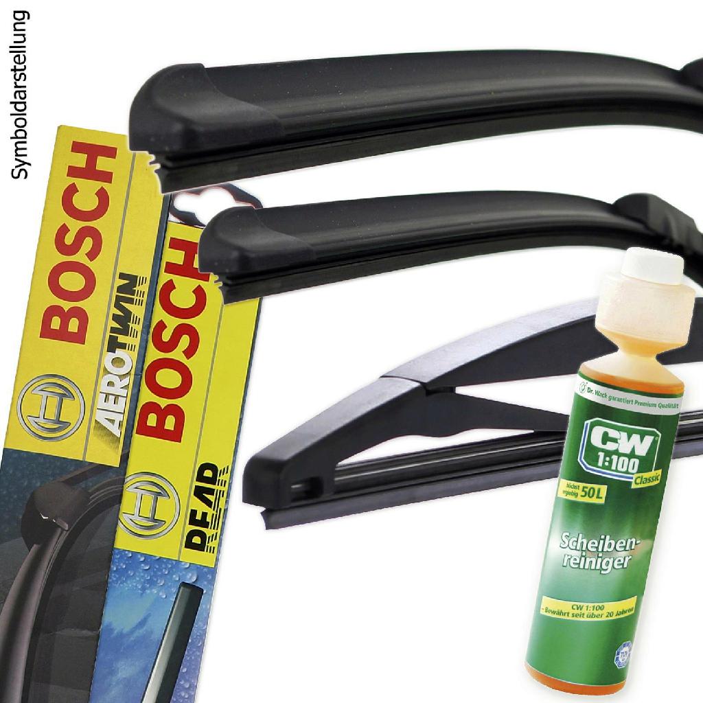 Bosch Scheibenwischer Set + Dr.Wack Reiniger
