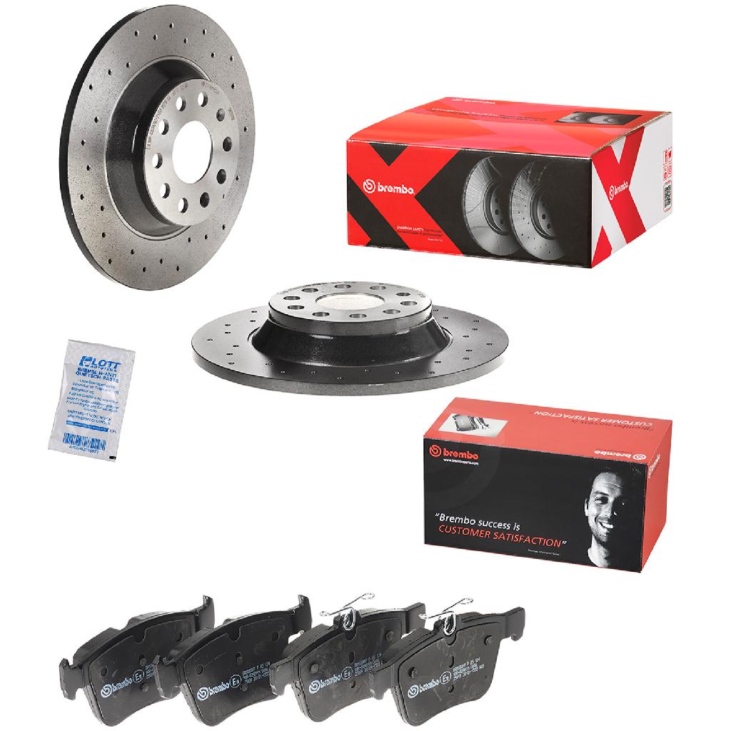 BREMBO Bremsscheibe 08.C501.1X + Bremsbelagsatz, Scheibenbremse P 85 124