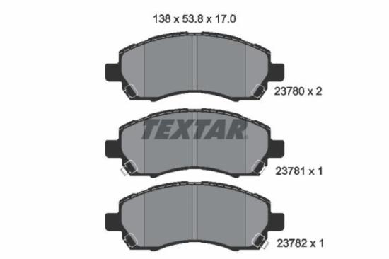 TEXTAR Bremsscheibe 92081900 + Bremsbelagsatz, Scheibenbremse 2378001 Bild TEXTAR Bremsscheibe 92081900 + Bremsbelagsatz, Scheibenbremse 2378001