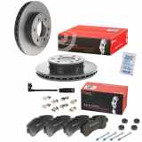 BREMBO Warnkontakt, Bremsbelagverschleiß A 00 287 + Bremsscheibe 09.9508.11 + Bremsbelagsatz, Scheibenbremse P 50 059