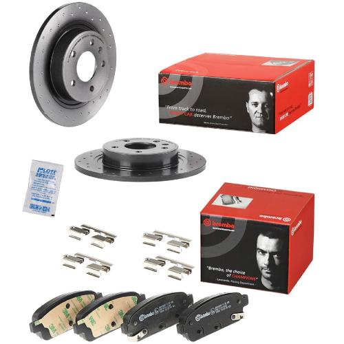 BREMBO Bremsscheibe 08.B351.1X + Bremsbelagsatz, Scheibenbremse P 59 080 Bild BREMBO Bremsscheibe 08.B351.1X + Bremsbelagsatz, Scheibenbremse P 59 080