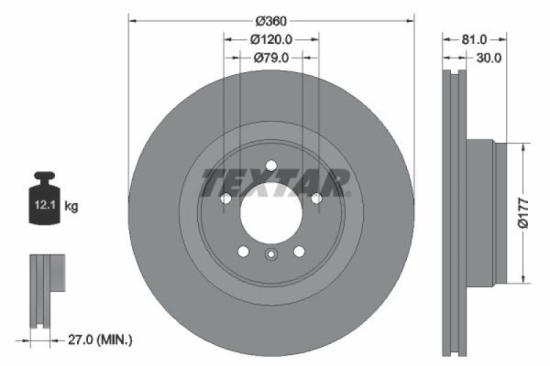 TEXTAR Bremsbelagsatz, Scheibenbremse 2021701 + Warnkontakt, Bremsbelagverschleiß 98039600 + Bremsscheibe 92178403 Bild TEXTAR Bremsbelagsatz, Scheibenbremse 2021701 + Warnkontakt, Bremsbelagverschleiß 98039600 + Bremsscheibe 92178403