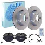 FEBI BILSTEIN Warnkontakt, Bremsbelagverschleiß 36429 BLUE PRINT Bremsscheibe ADB114366 + Bremsbelagsatz, Scheibenbremse ADB114211