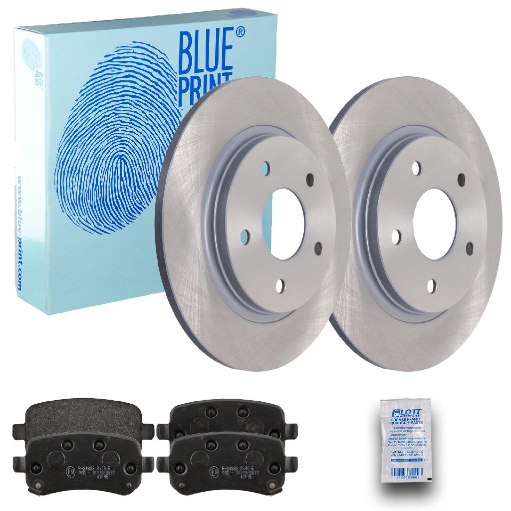BLUE PRINT Bremsscheibe ADA104354 + Bremsbelagsatz, Scheibenbremse ADA104259