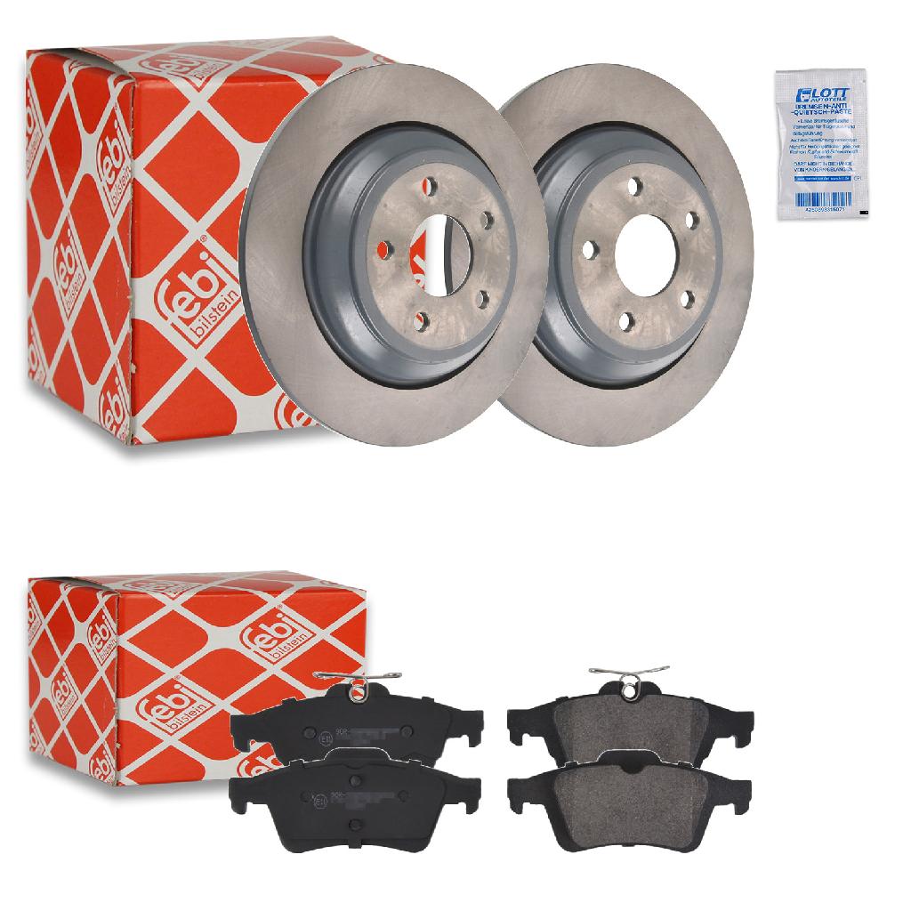 FEBI BILSTEIN Bremsscheibe 171445 + Bremsbelagsatz, Scheibenbremse 116244